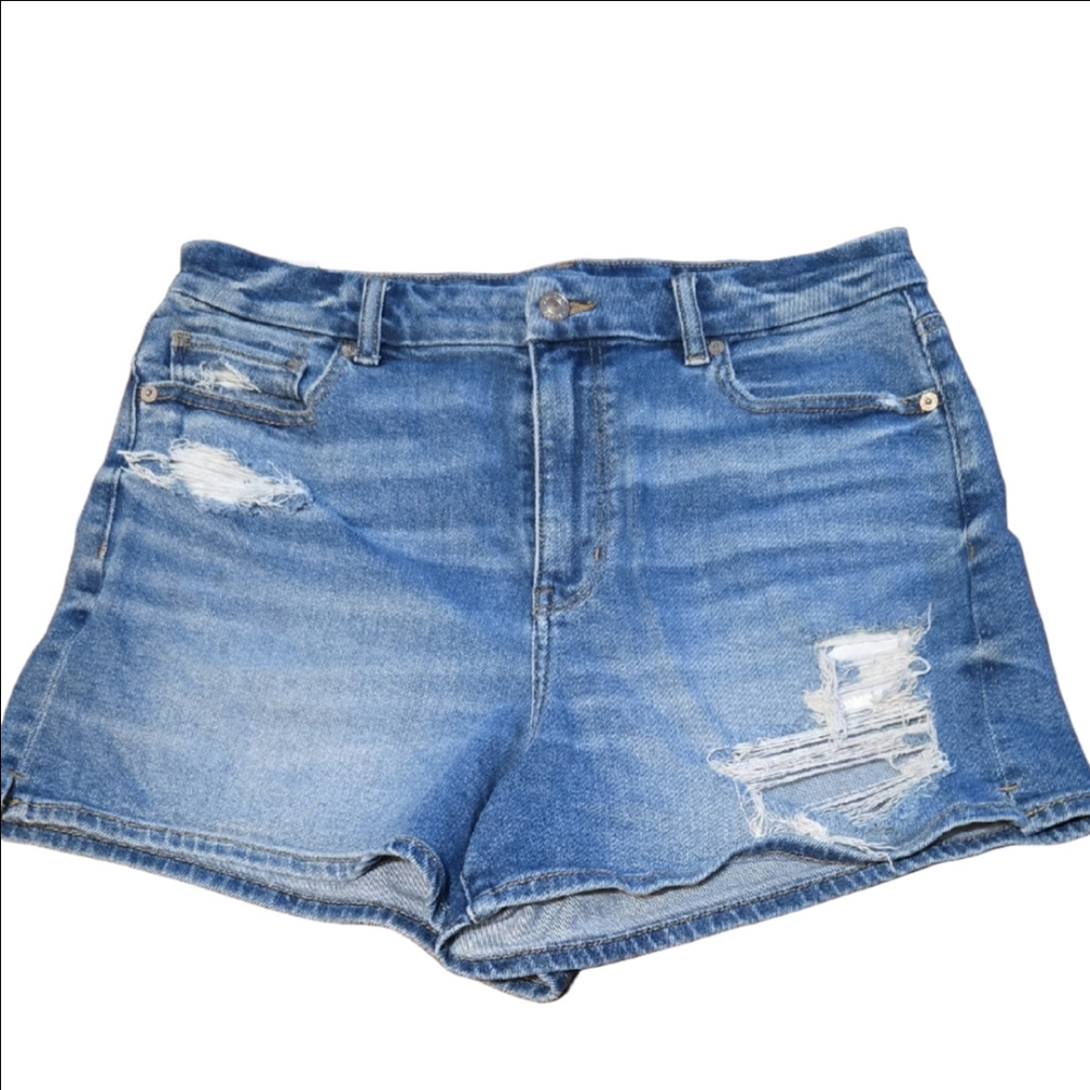 ♡American Eagle Denim Shorts Women Size 12 Distressed